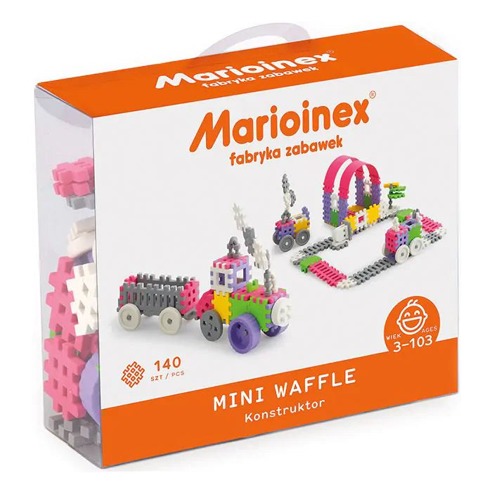 Marioinex Mini Waffle - 140 Piezas Constructor Rosa