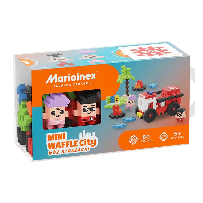 Marioinex Mini Waffle - Пожарна кола 80 бр