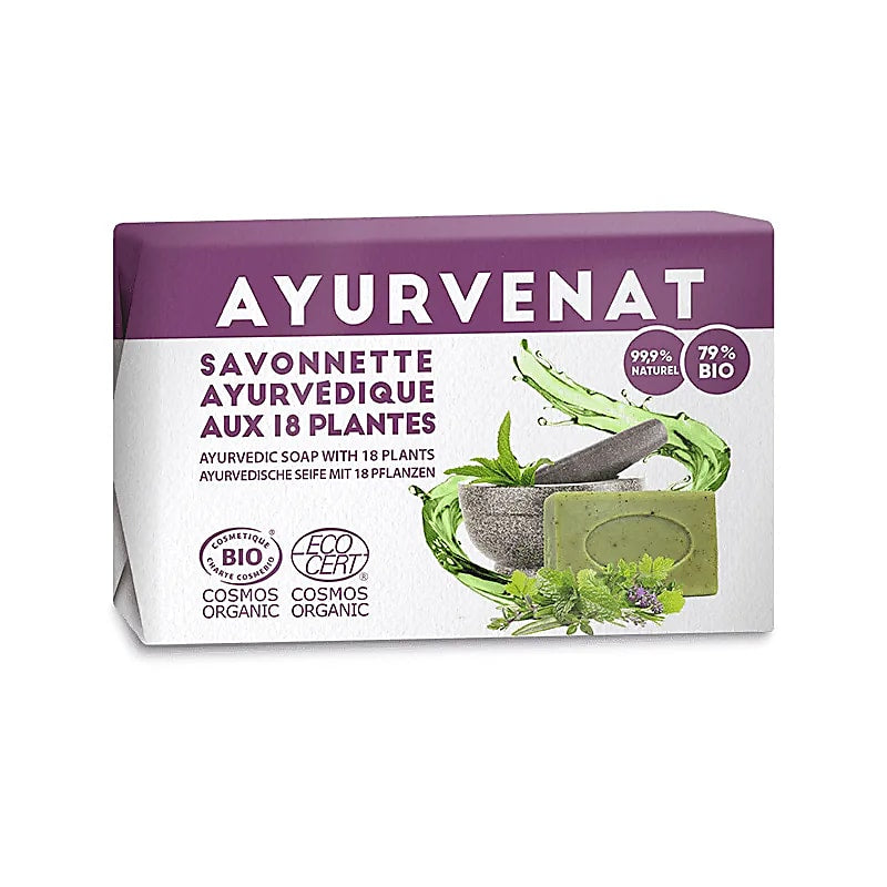 Ayurvenat Zeep 18 Ayurvedische Kruiden Biologisch --set van 2 stuks - 100 G