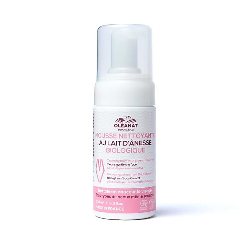 Oléanat Gezichtsreiniger Schuim met biologische ezelinnenmelk - 100 ml