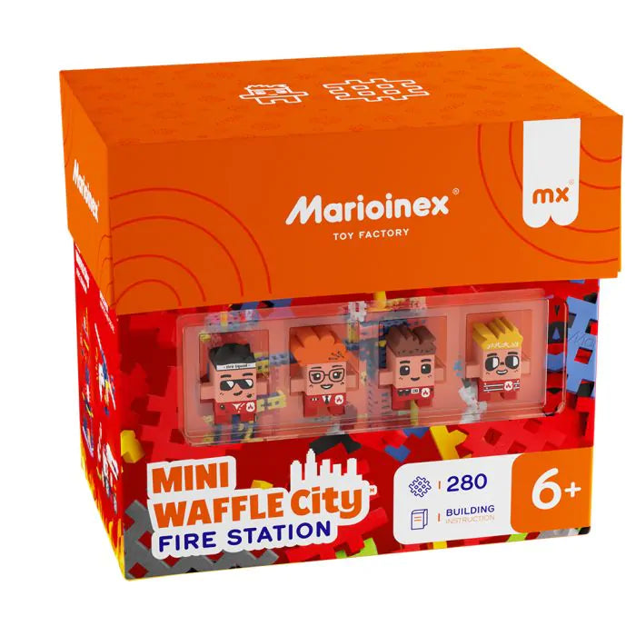 Marioinex Mini Waffle - City Fire Station 280 Pcs