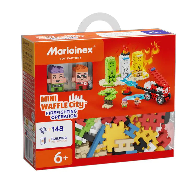 Мини вафла Marioinex - City Firefighting 148 бр