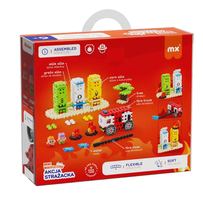 Marioinex Mini Waffle - Bomberos Ciudad 148 Uds
