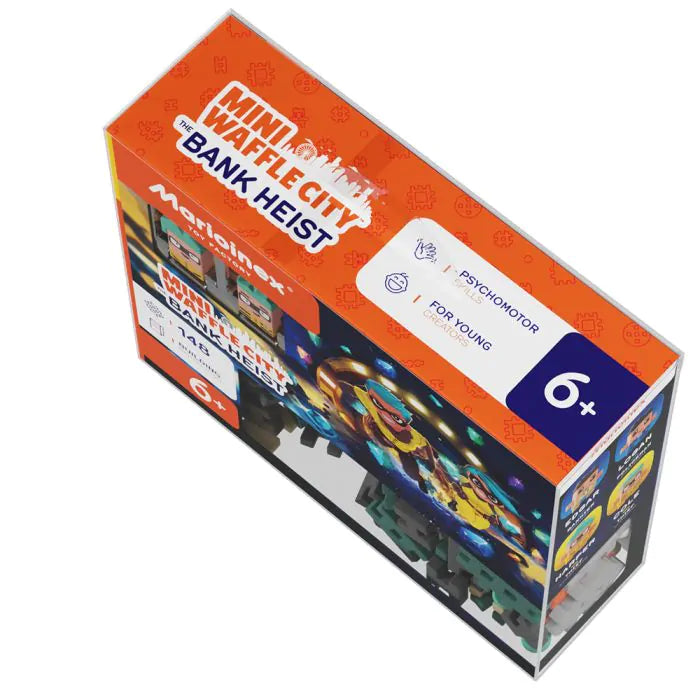 Marioinex Mini Waffle - Atraco al banco urbano 148 piezas