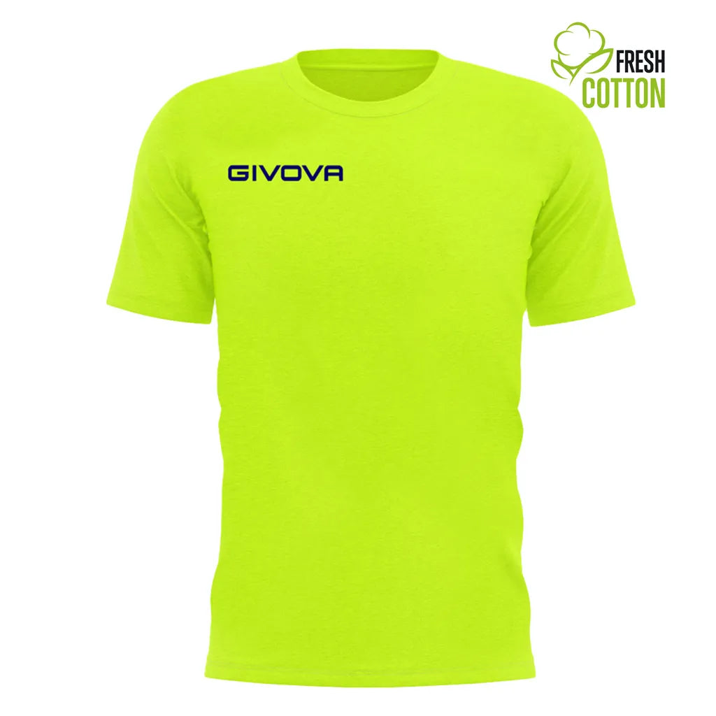 Baumwoll-T-Shirt Givova Fresh Amarillo Fluo Yellow