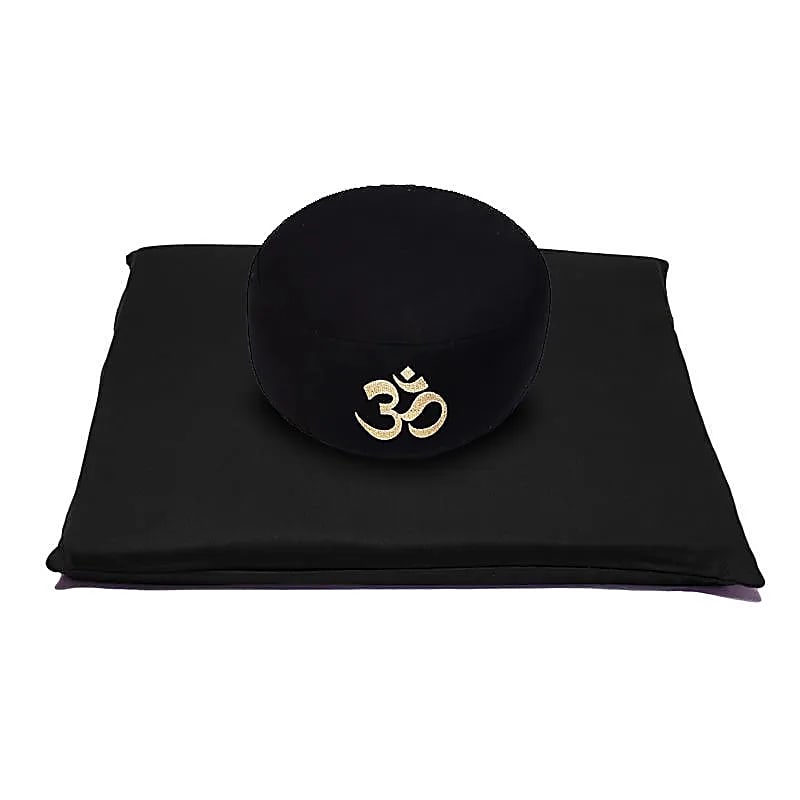 Meditačná súprava Čierna Ohm organická bavlna (ocs) - 65x65cm; 2339 g