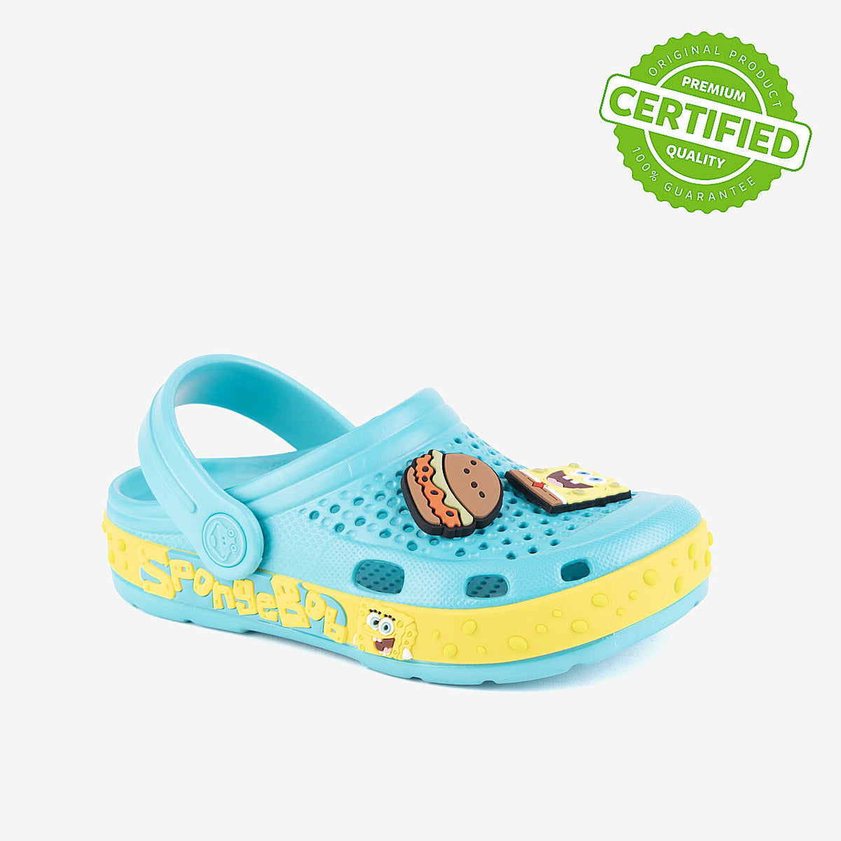Gyerek klumpa Coqui Spongebob Lindo Clogsturquoise- Sárga