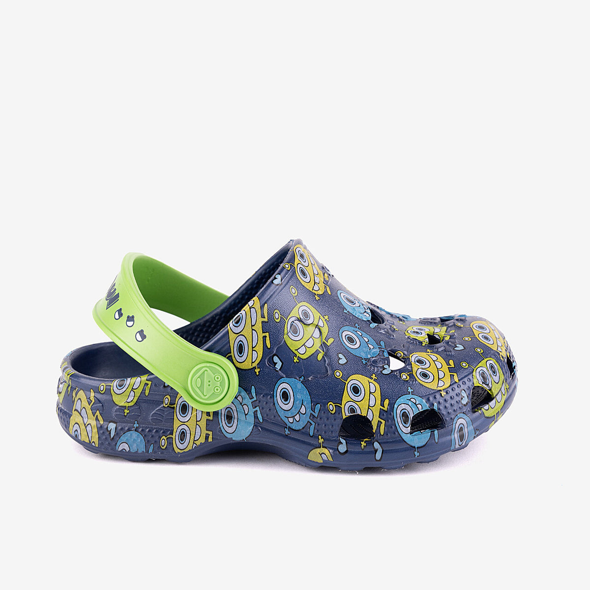 Detské dreváky Coqui Clogs Litte Frognavy With Monsters - 31/32