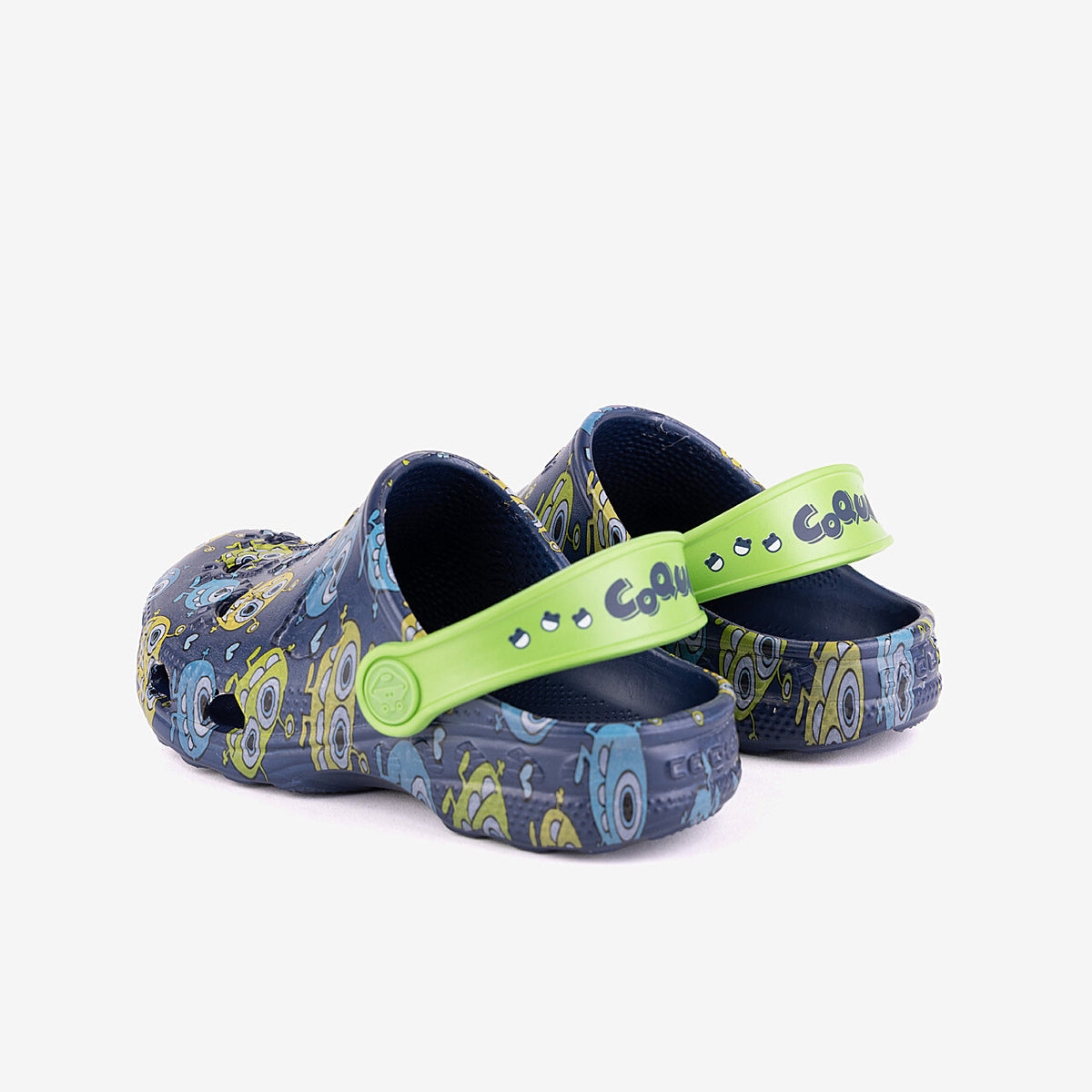 Detské dreváky Coqui Clogs Litte Frognavy With Monsters - 31/32