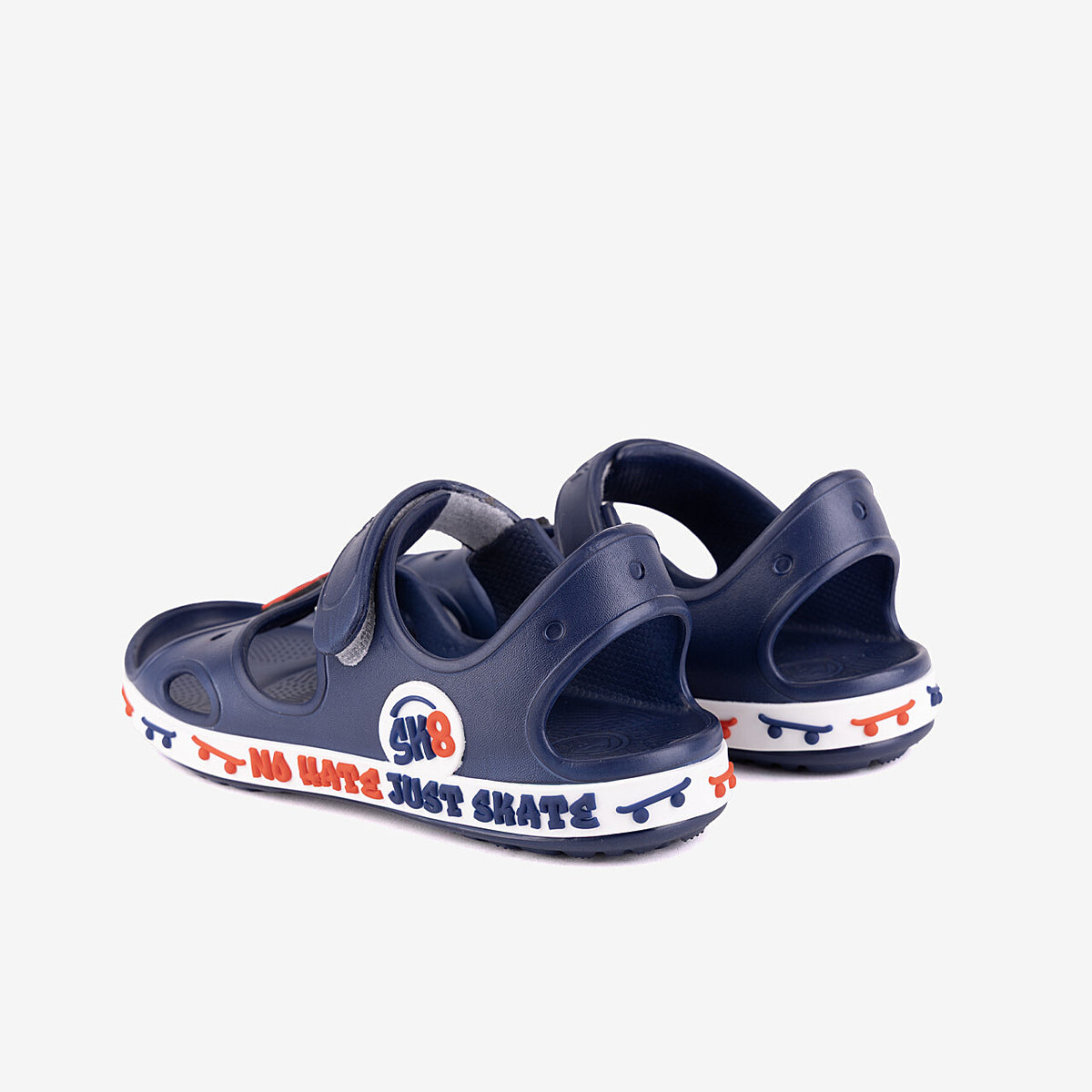 Kid’s Sandals Coqui Yogi Sandalsnavy With Skate Decoration
