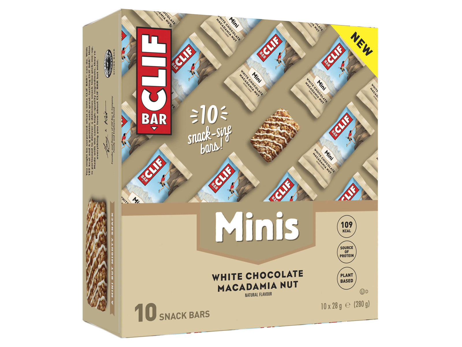Clif Bar Energy Bar White Chocolate Macadamia Nut Mini Macadamia-weiß