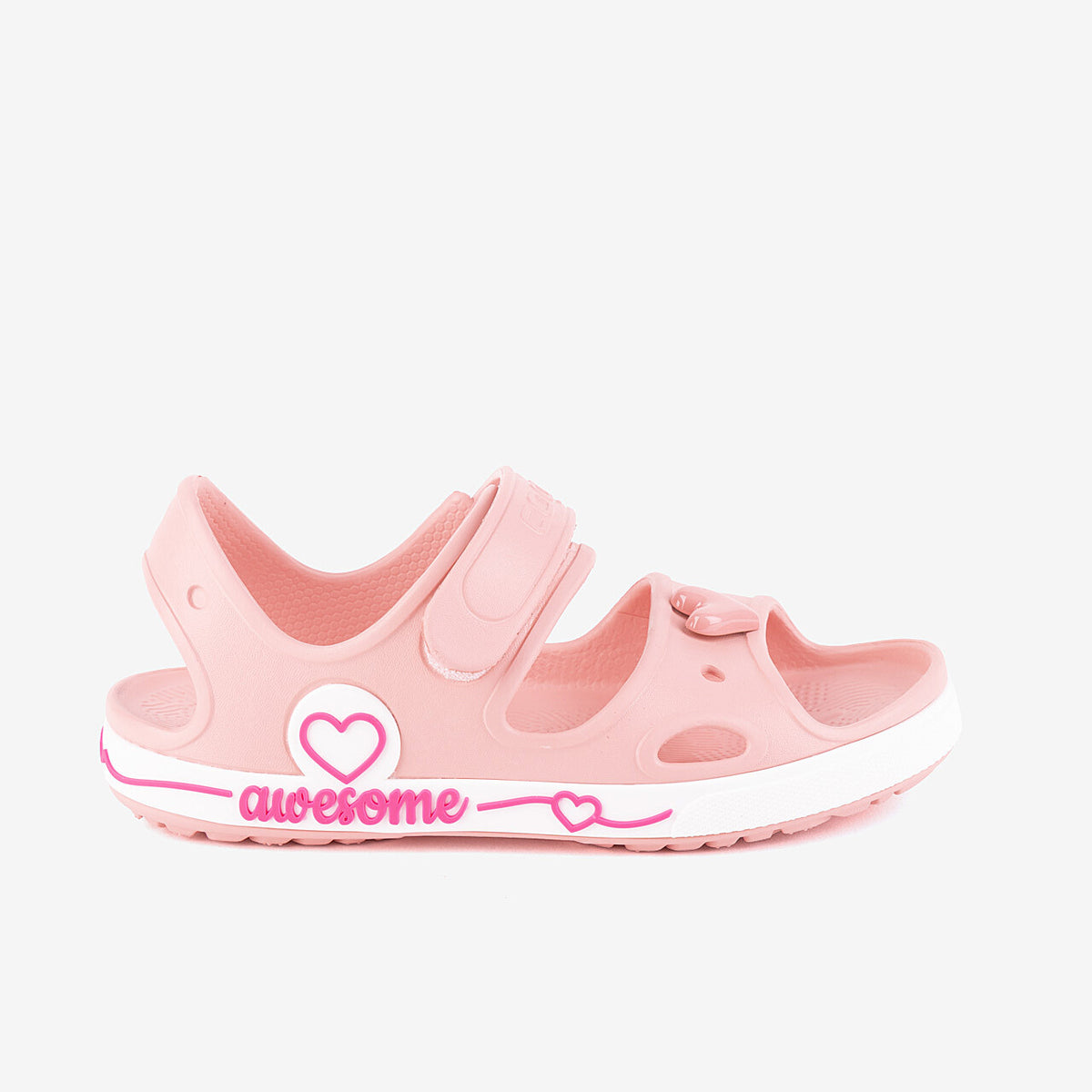 Gyerekszandál Coqui Yogi Sandalsbaby Pink + Amulett