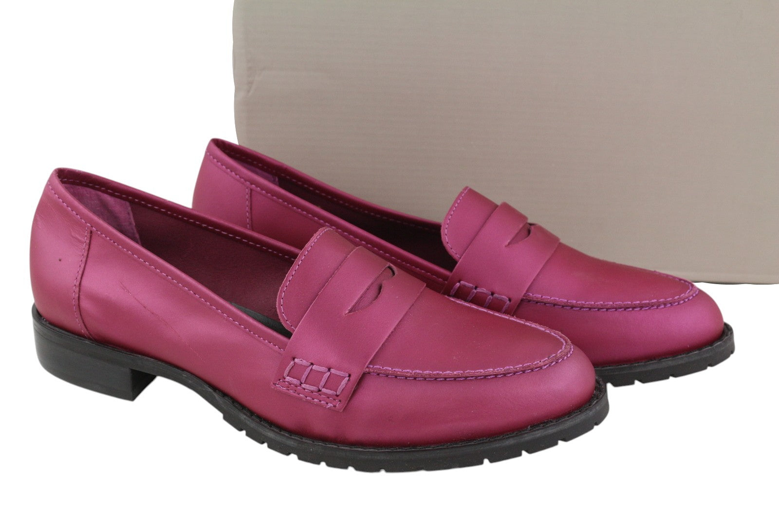 Purple Leather Shoes
