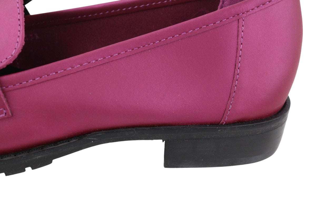 Purple Leather Shoes