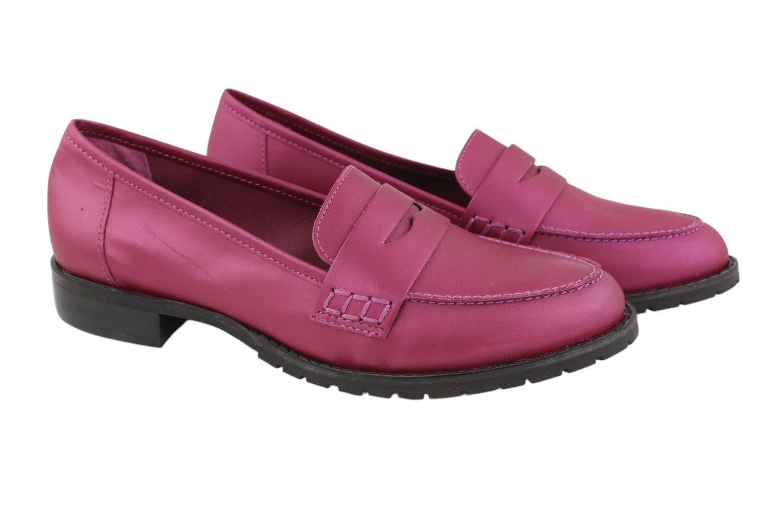 Purple Leather Shoes