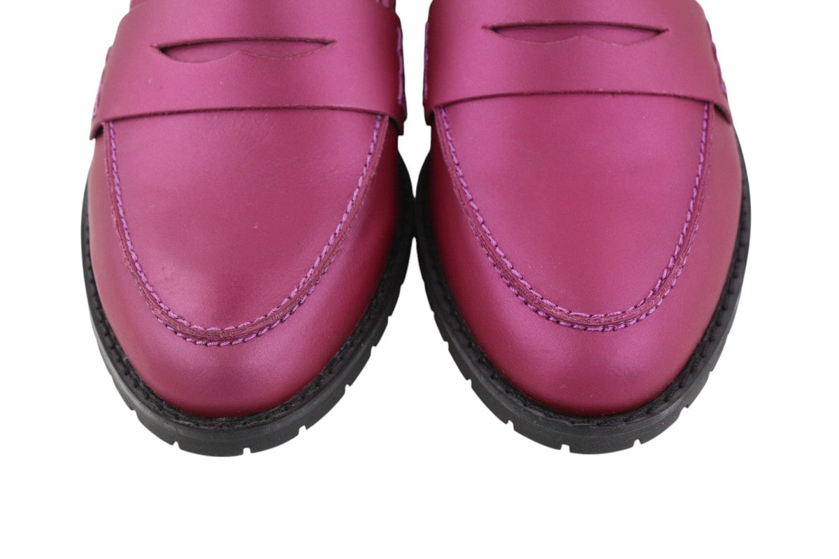 Purple Leather Shoes