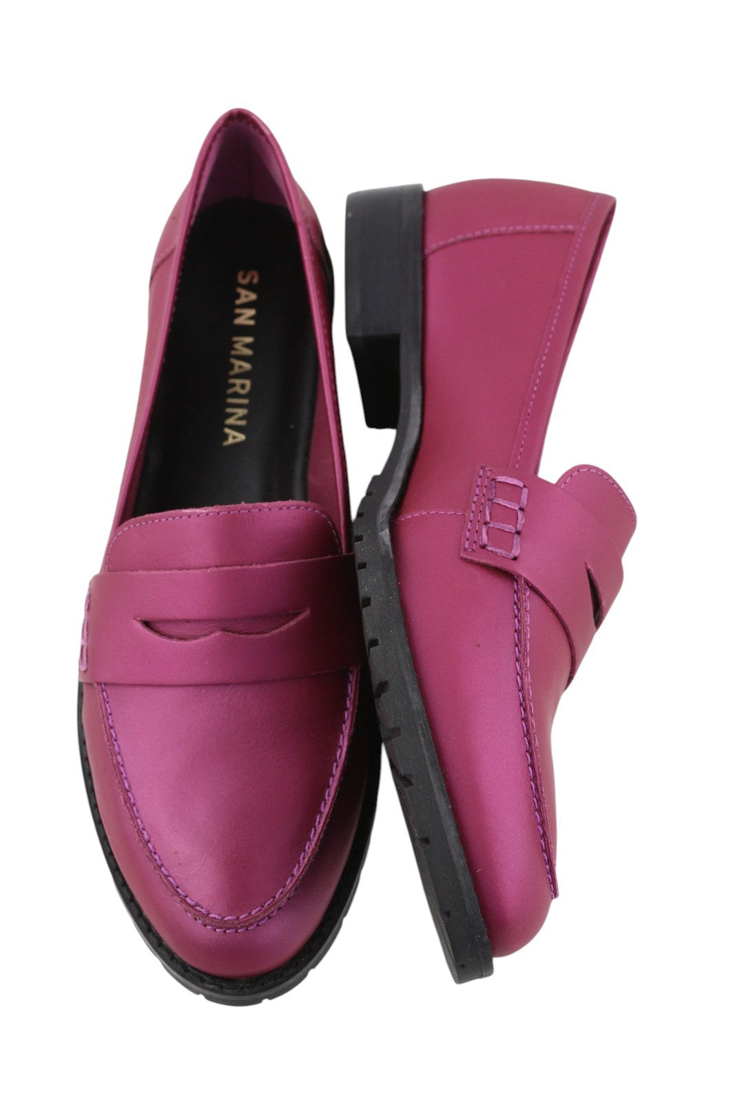 Purple Leather Shoes