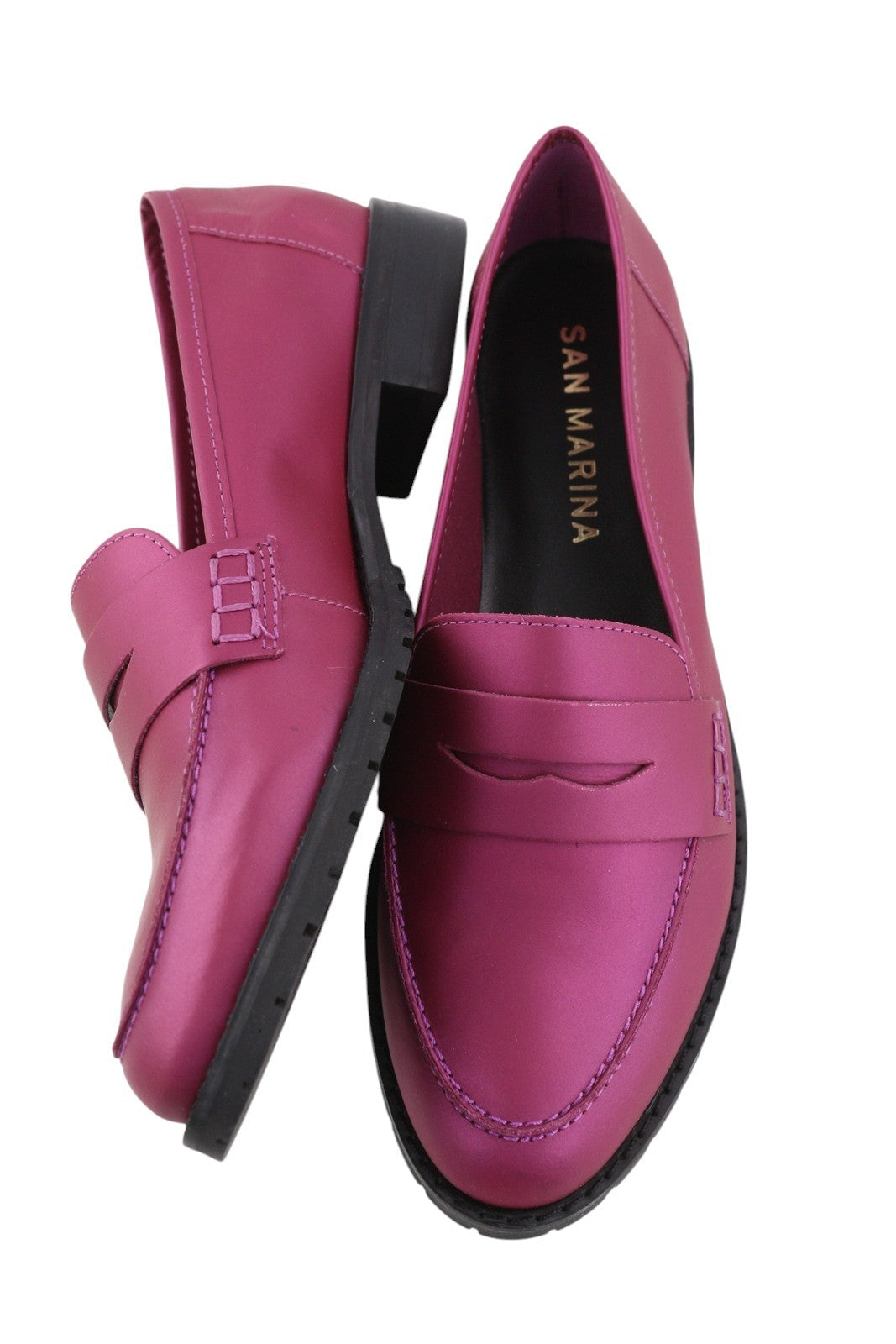Purple Leather Shoes