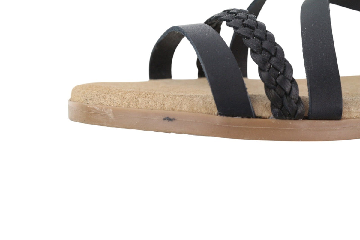 Black Leather Sandals