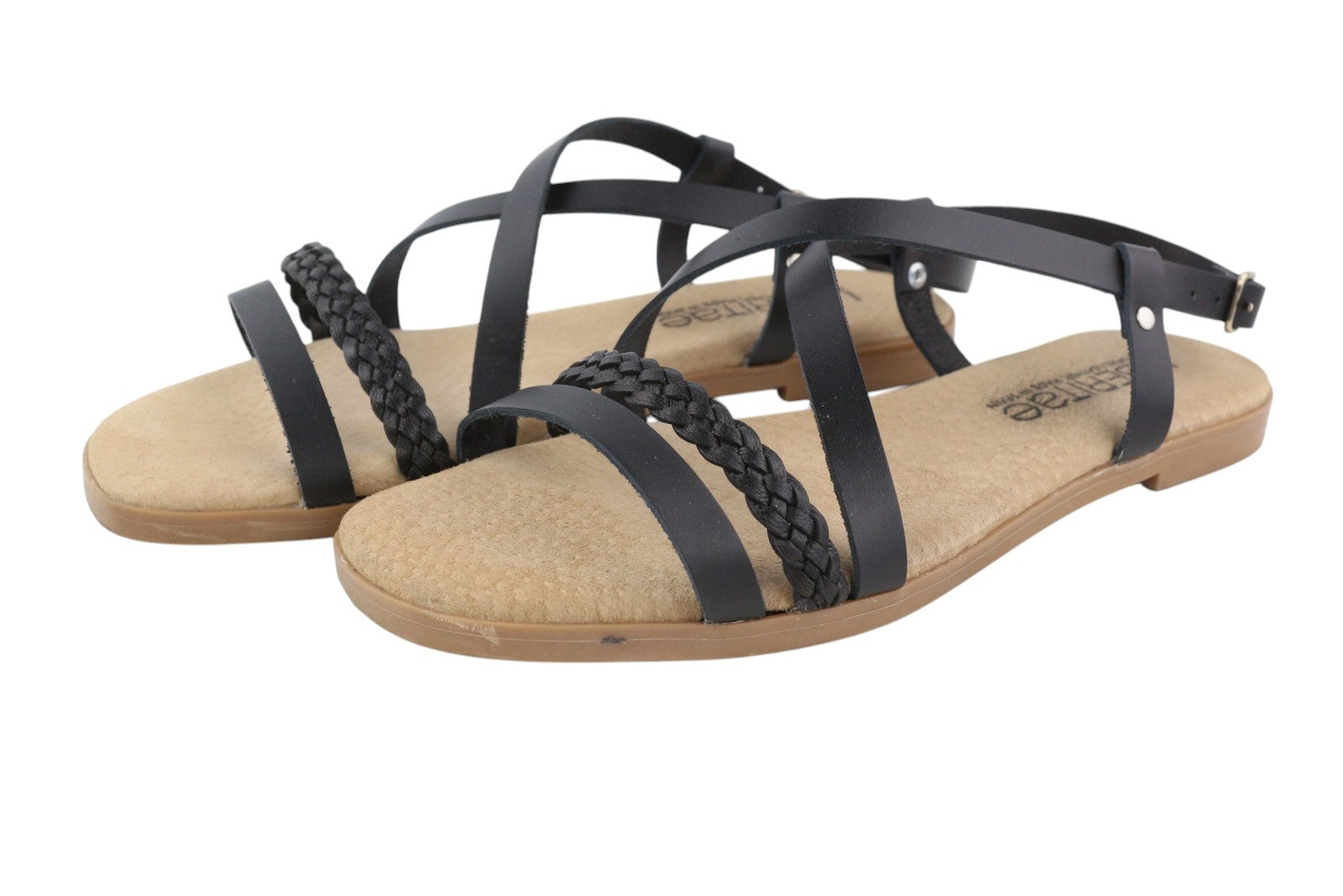 Black Leather Sandals