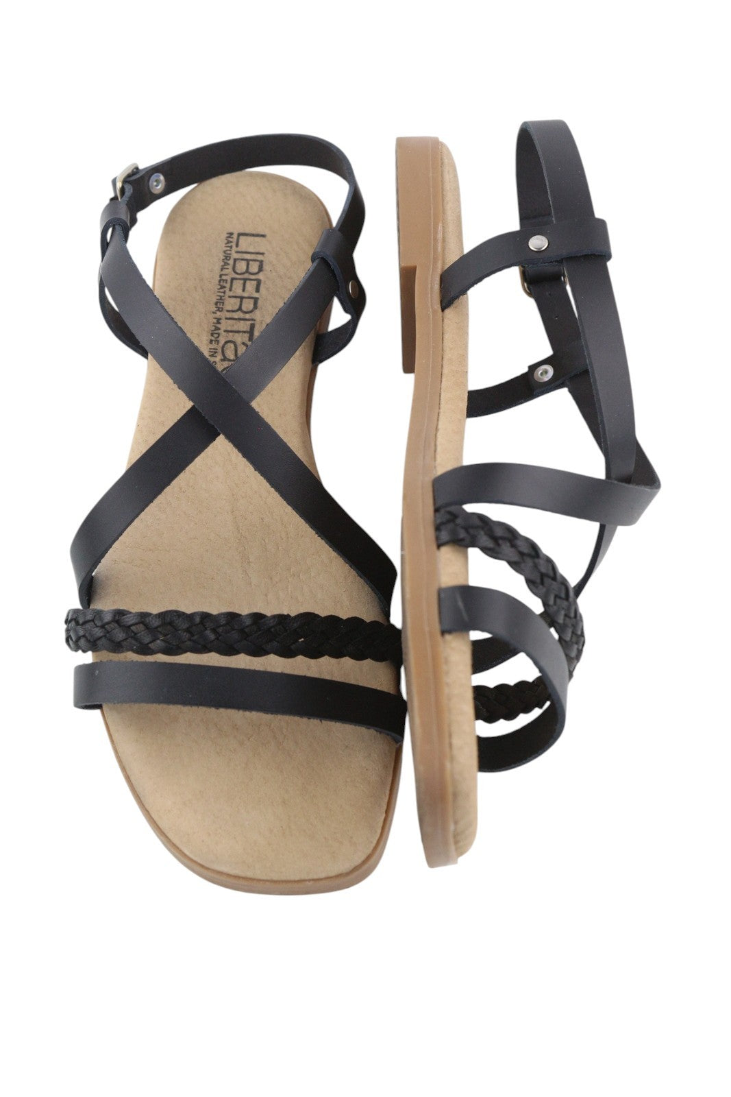 Black Leather Sandals