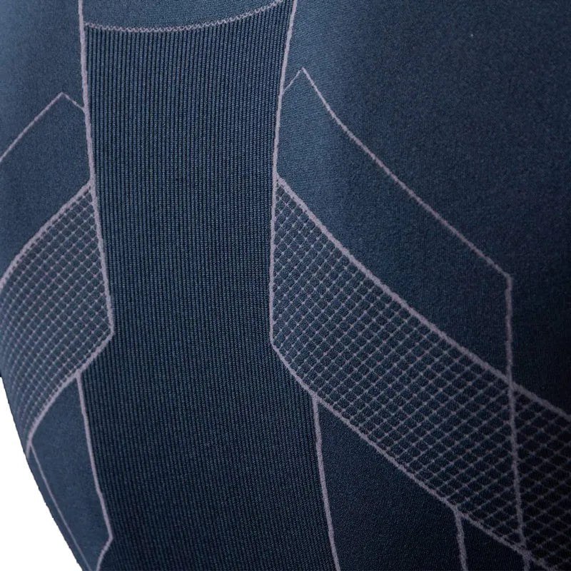 Tricou termic fără cusături pentru bărbați klimatex boreto albastru închis xl-2xl