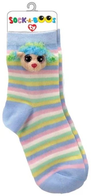 Calcetines infantiles Ty Fashion Socks Rainbow Poodle 3d Morado - 27-30