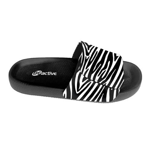 Beco dámské skluzavky Zebra Vibes | Černá/bílá