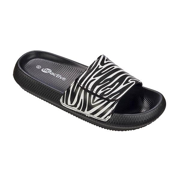 Beco dámské skluzavky Zebra Vibes | Černá/bílá