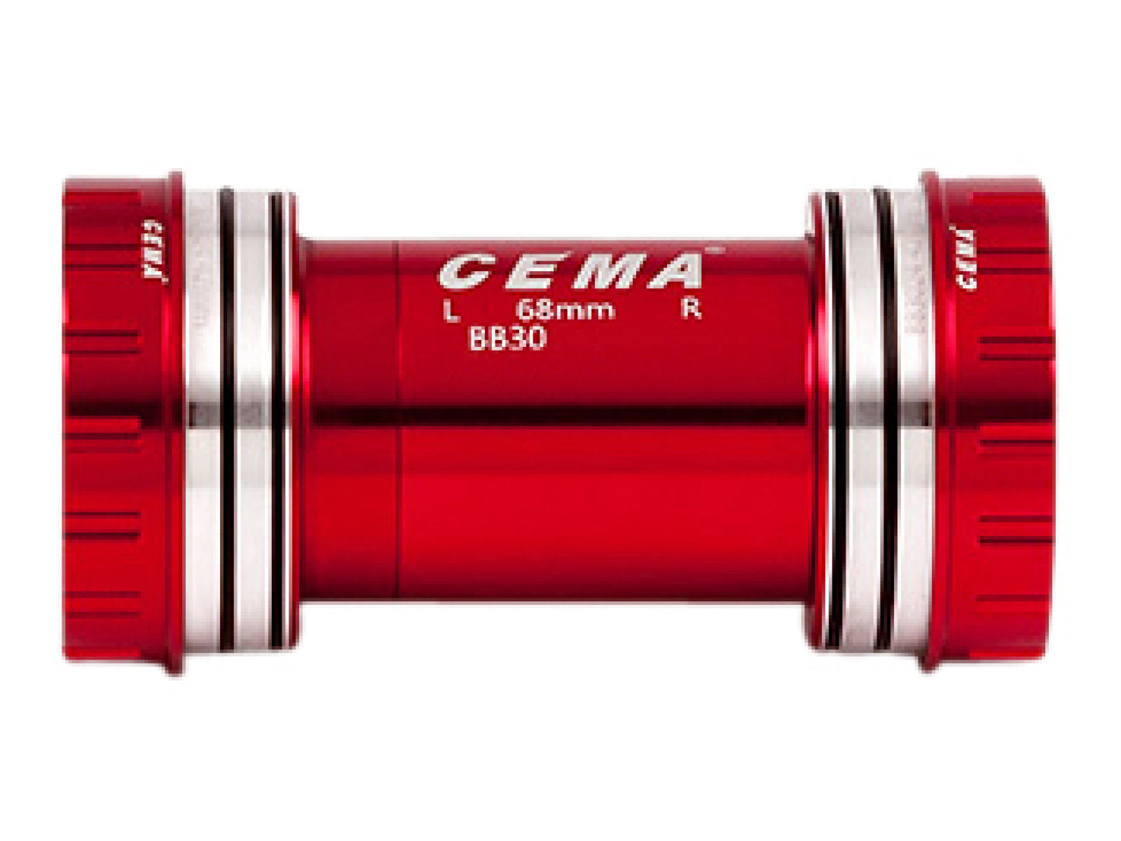 Cema Bottom Bracket Bb30 Interlock Red