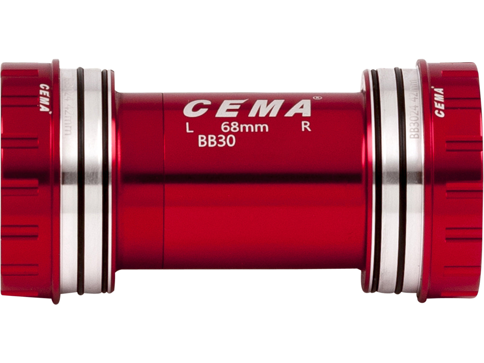 Cema Bottom Bracket Bb30 Interlock Red