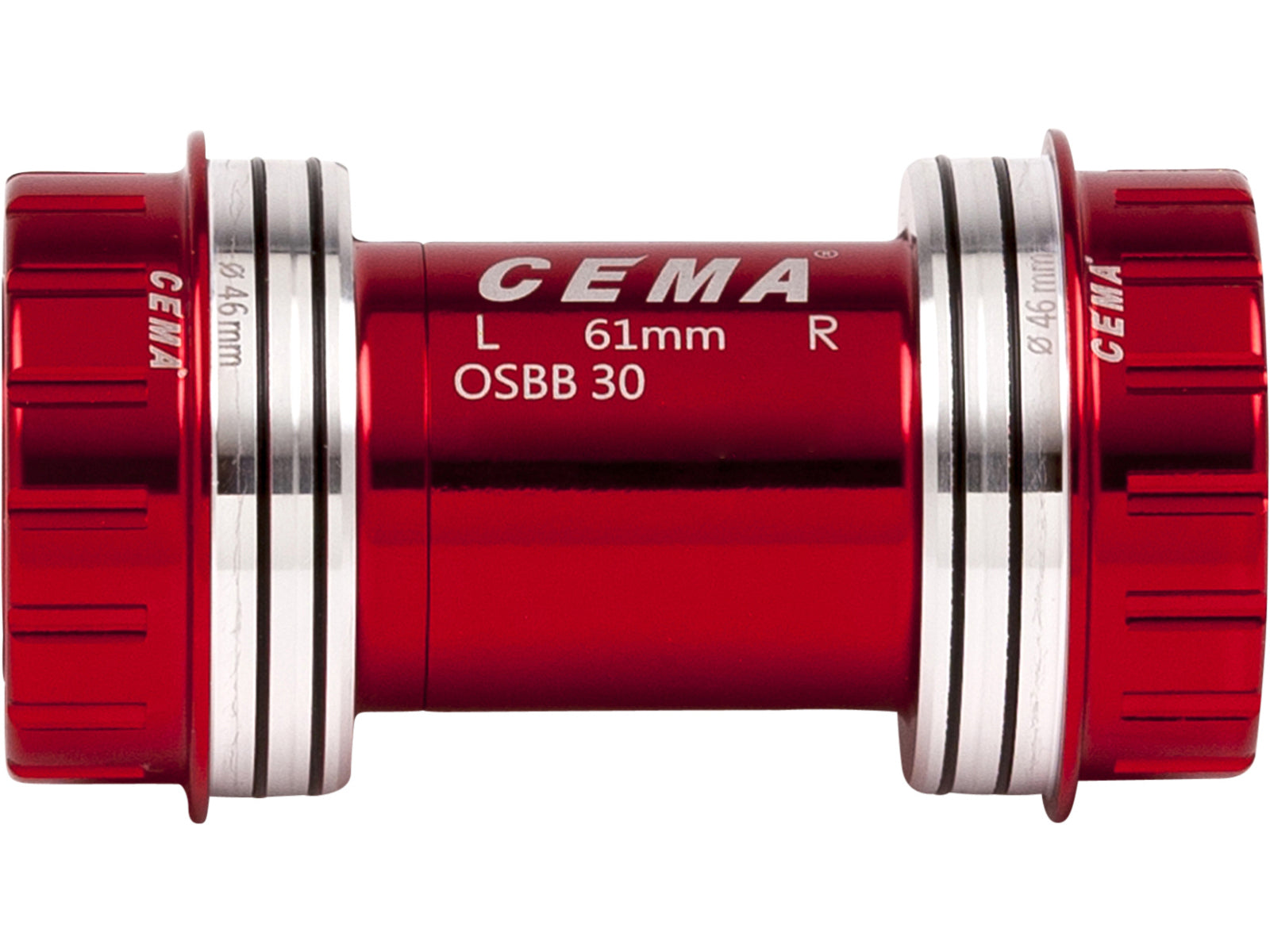 Cema Bottom Bracket Osbb Interlock Red
