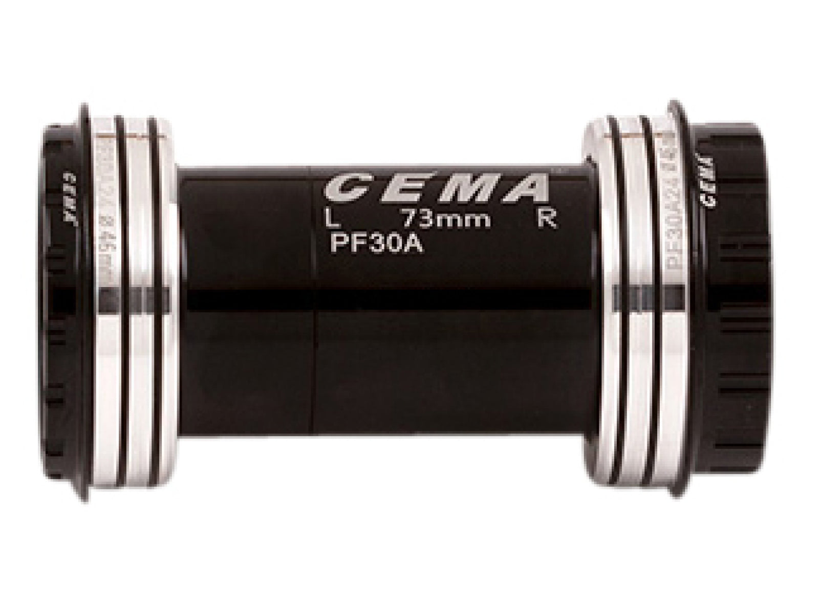 Cema Bottom Bracket Pf30a Cannondale Asymmetric Interlock Black