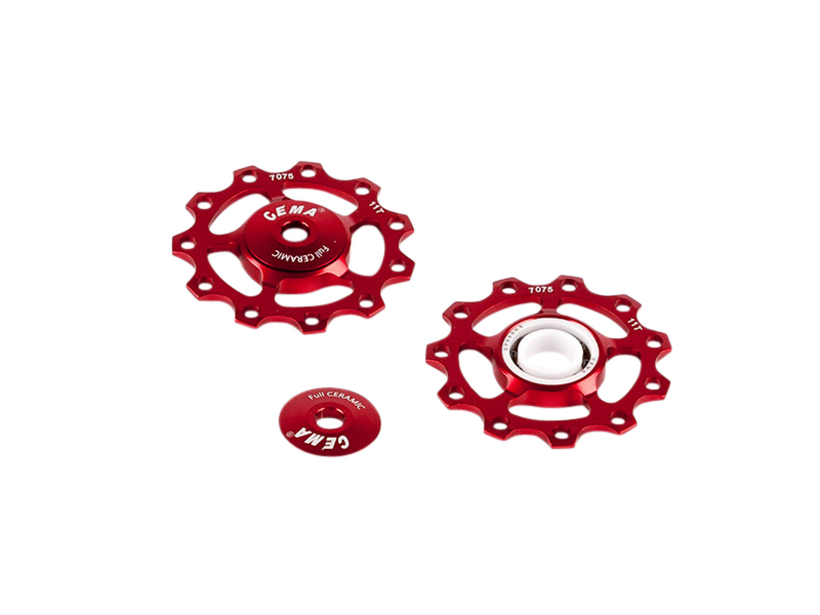 Cema Pulley Wheels 9/10/11-speed Sram/shimano Red