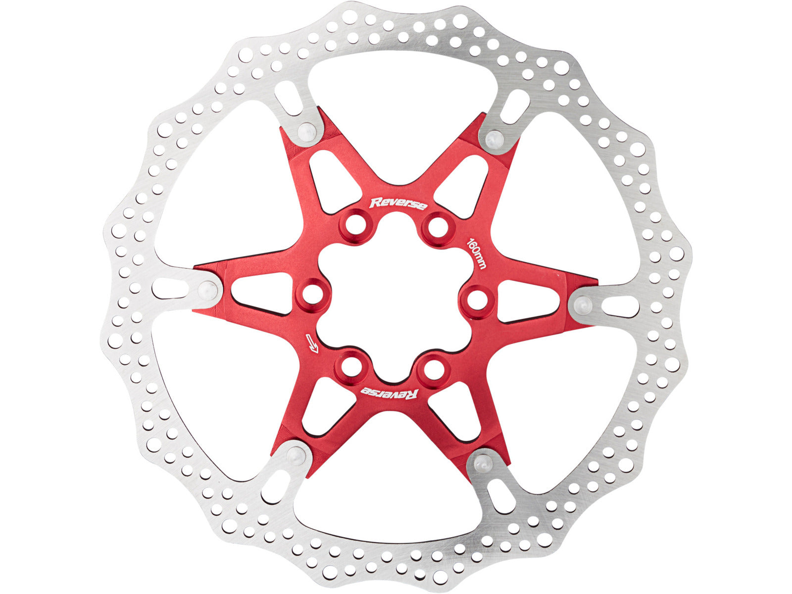 Reverse Brake Disc Aluminum/steel Silver-red