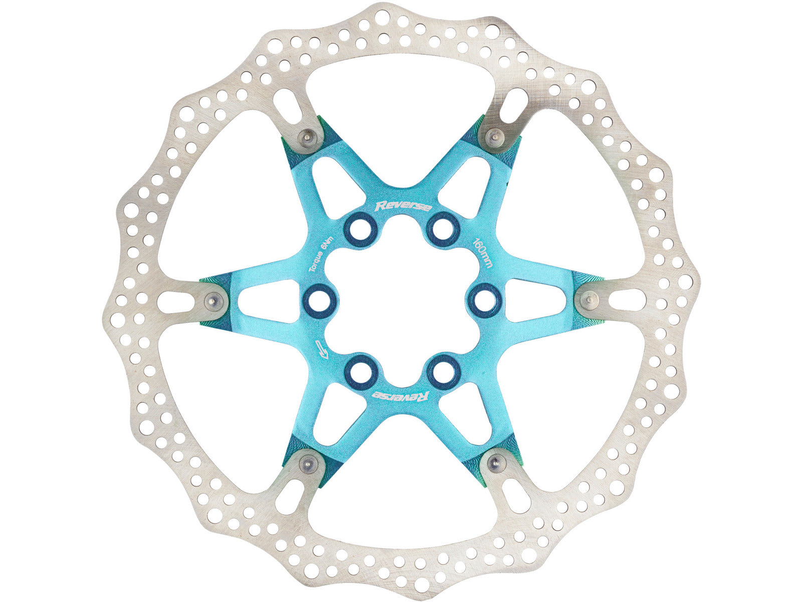 Reverse Brake Disc Aluminum/steel Silver-light Blue