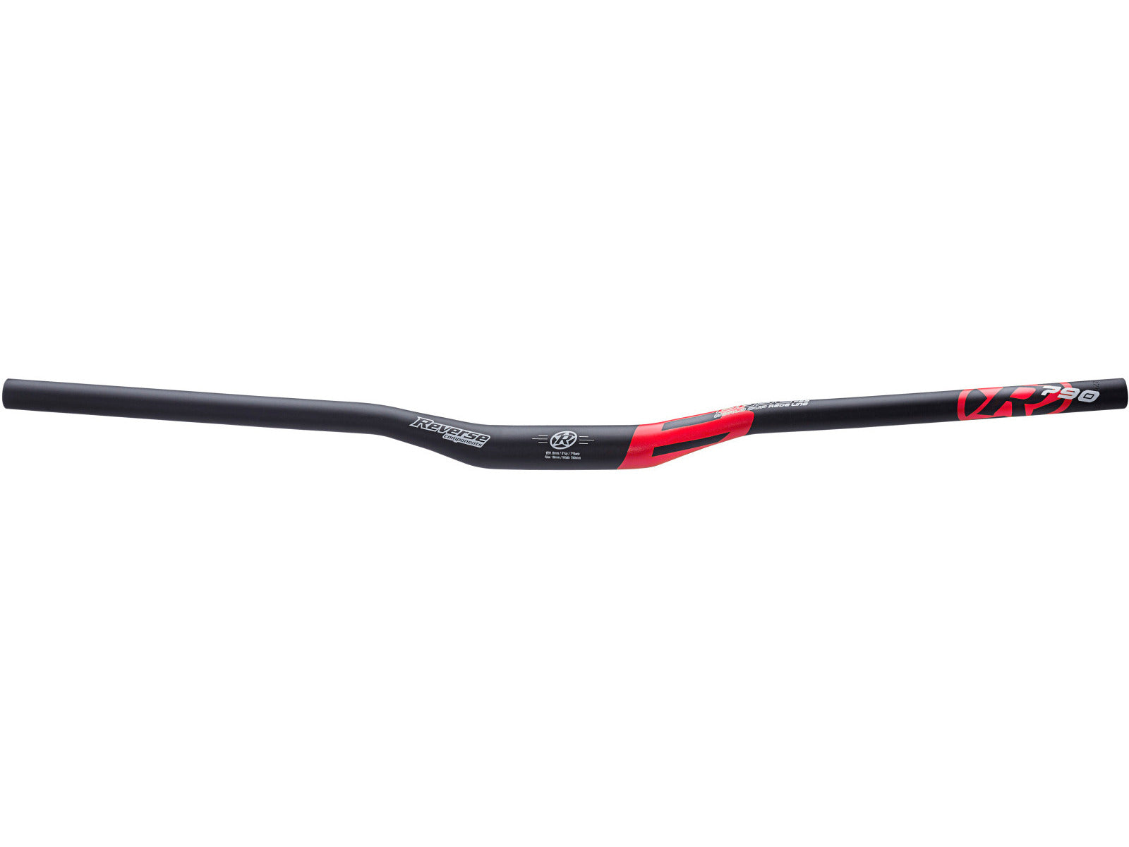 Reverse Handlebar Base Matt Black-red
