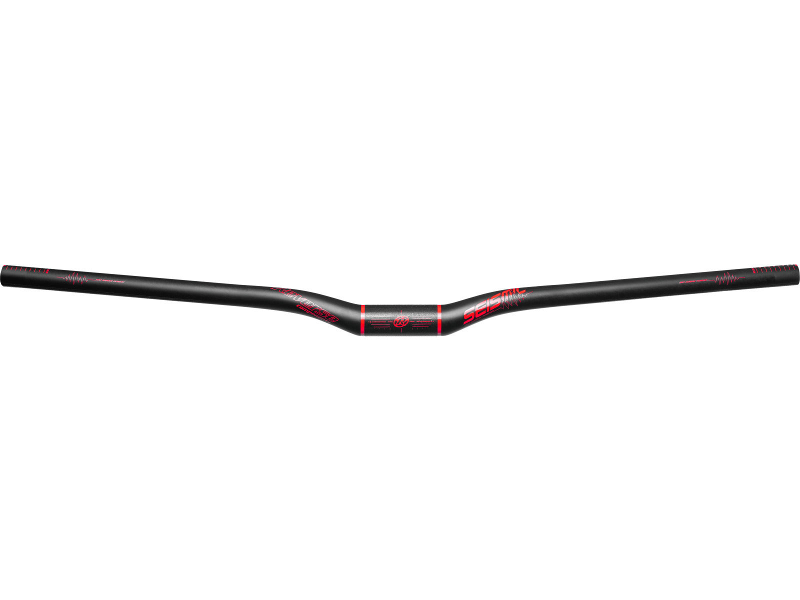 Reverse Handlebar Seismic Carbon Matt Black-red