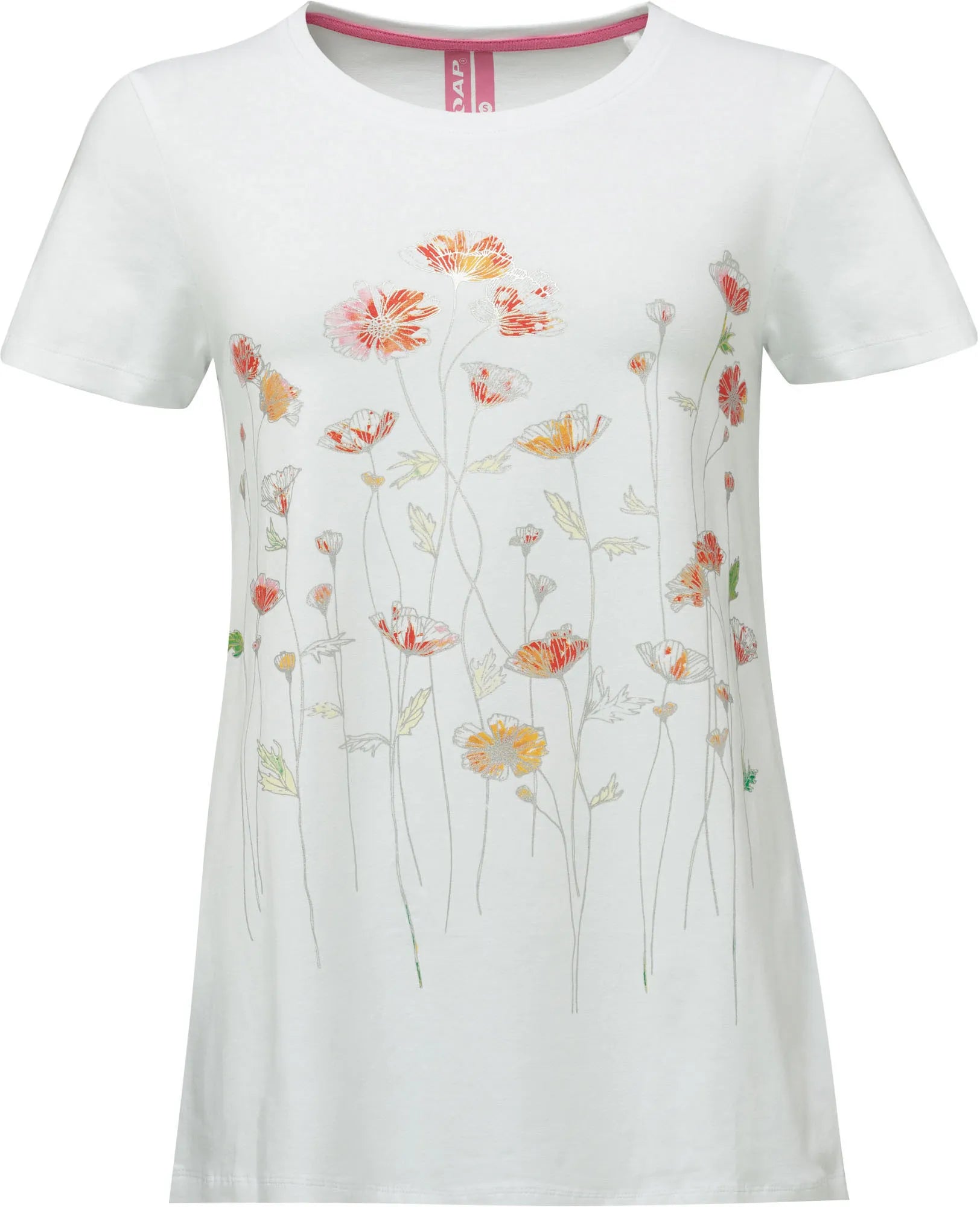 T-shirt damski Loap Abonie biały xs