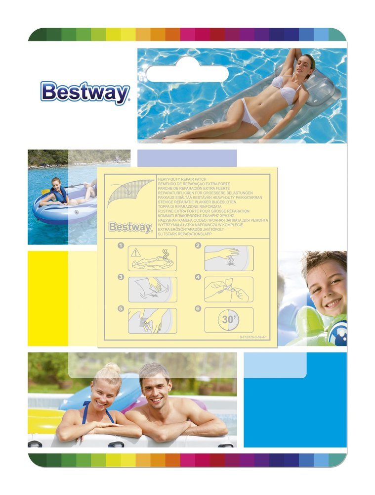 Bestway 62068 Wodoodporne łatki naprawcze do towarów nadmuchiwanych