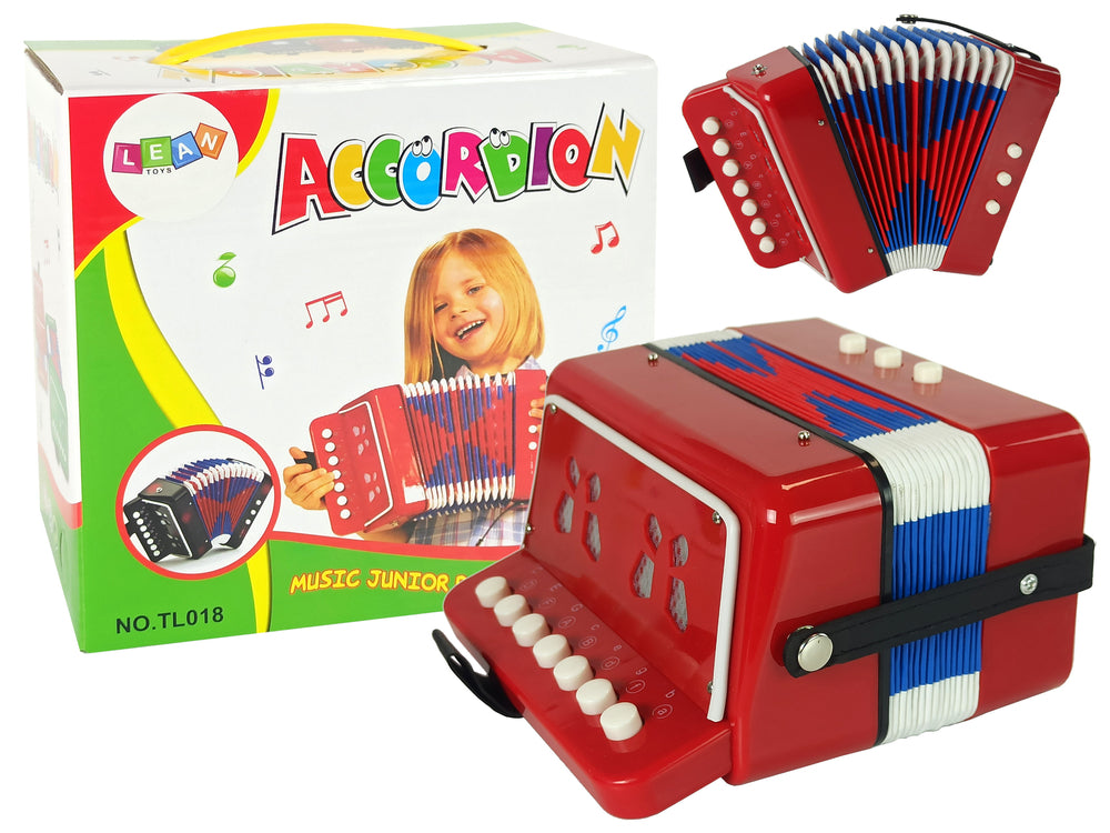 Strumento a fisarmonica per piccoli musicisti rosso