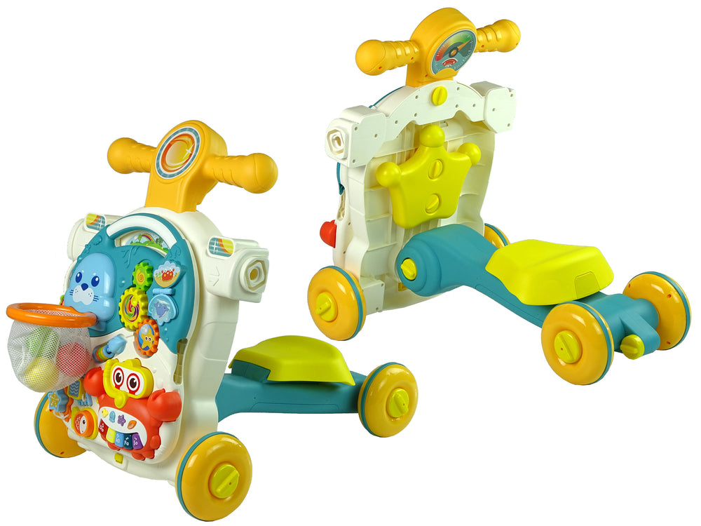 4in1 Pushchair Learning Table Scooter Bike For Baby Blue