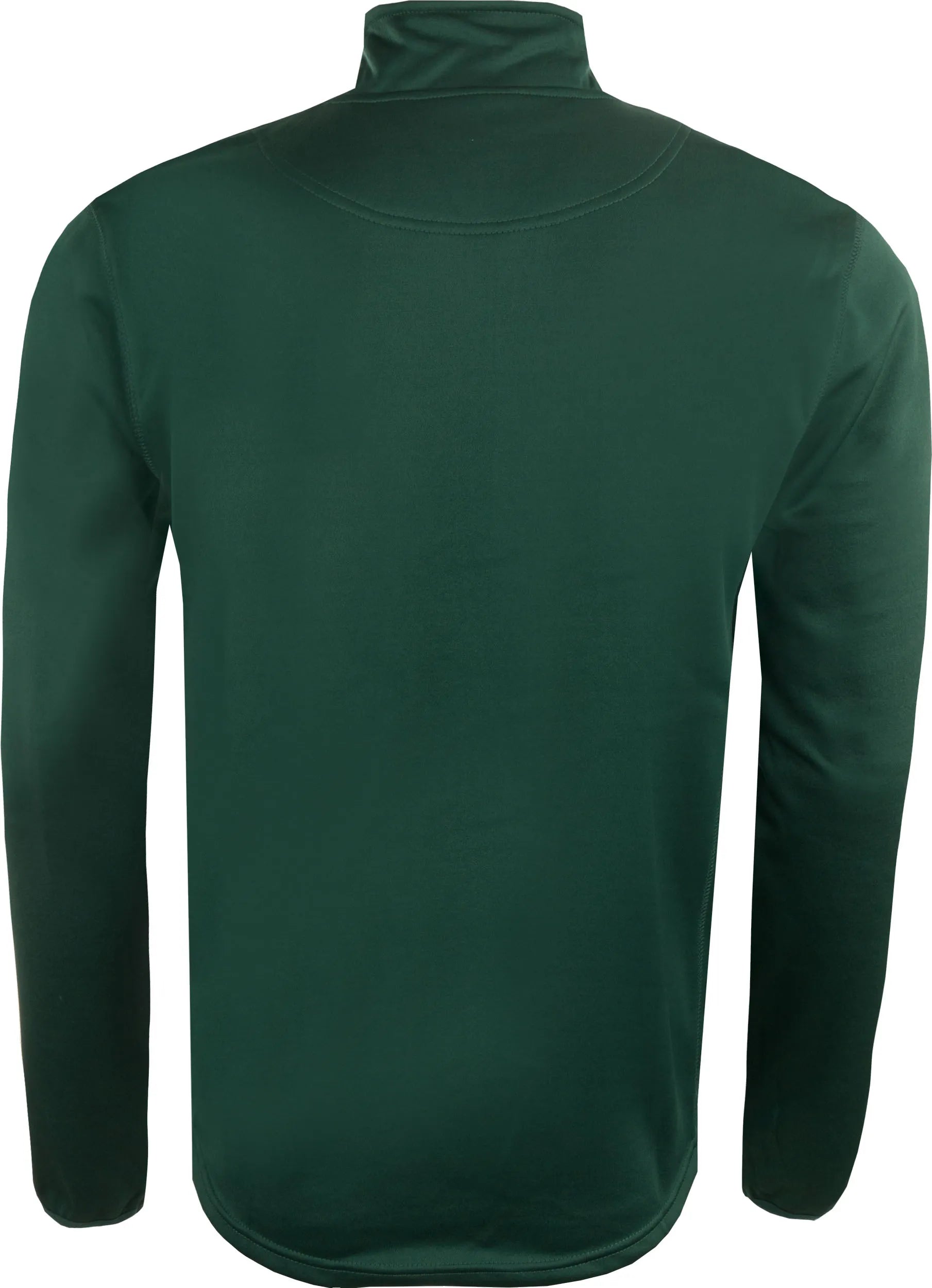 Męska bluza Playerlayer z zamkiem 1/4, warstwa środkowa w kolorze zielonym