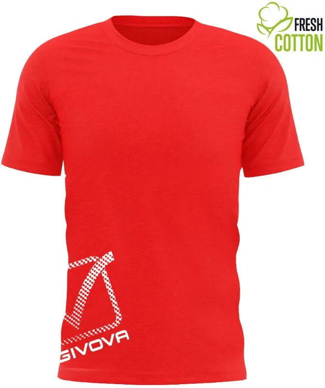 Baumwoll-T-Shirt Givova Reflektierendes Rot