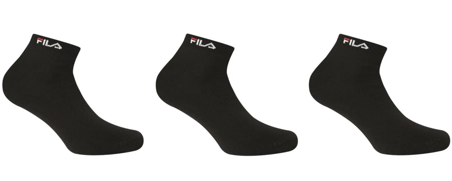 Ponožky Fila 3-balenie Bamboo Uni Black 35-38