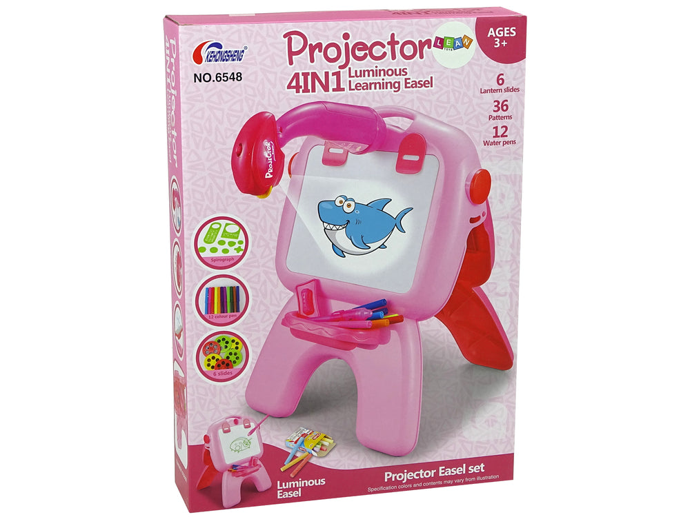 Double-sided Board Chalk Pens Stand Projector Pictures Pink