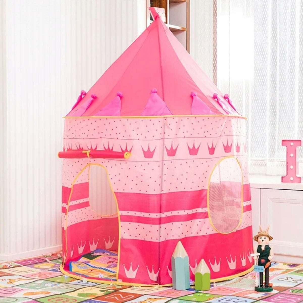 Stanový domeček Princess Palace pro malou princeznu růžový 135 X 105 cm