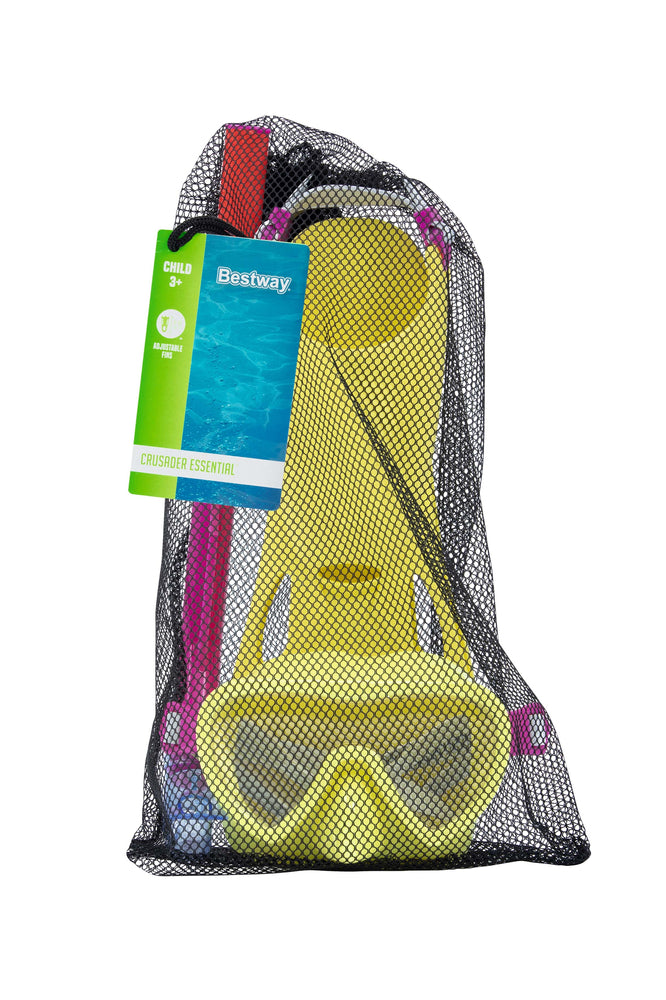 Diving Kit Yellow Mask Fins Tube Bestway 25039