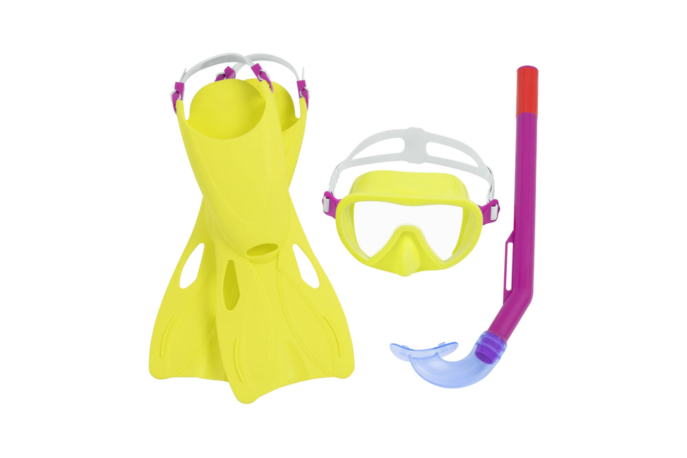 Diving Kit Yellow Mask Fins Tube Bestway 25039