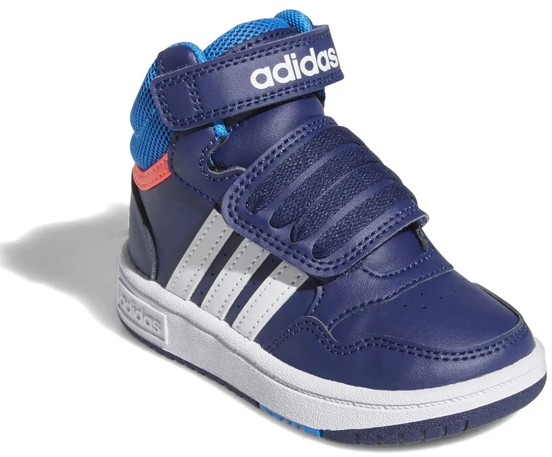 Calçados infantis Adidas Hoops Mid 3.0 tênis azul júnior